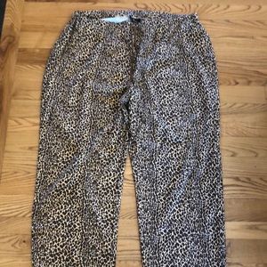 Quacker factory animal print lounge pants 3X